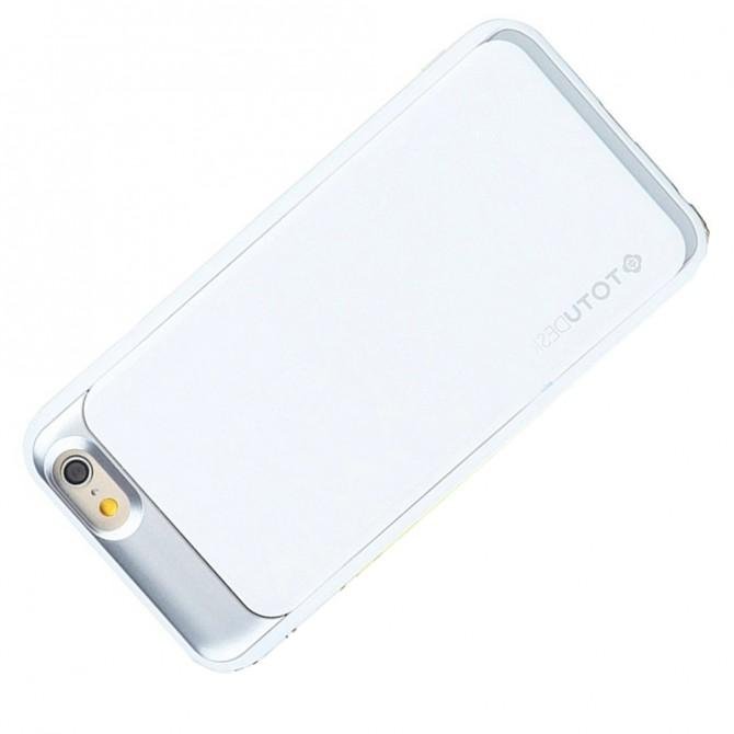 Чехол TOTU Design Card slot series для iPhone 6/6s White/Silver-3