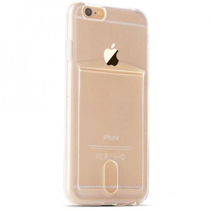 Чохол TOTU Design Card slot series для iPhone 6/6s Прозорий-1