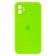 Оригинальный силиконовый чехол для iPhone 11 Салатовый FULL (with camera protection)