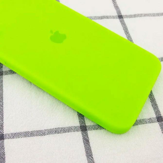 Оригинальный силиконовый чехол для iPhone 11 Салатовый FULL (with camera protection)-1