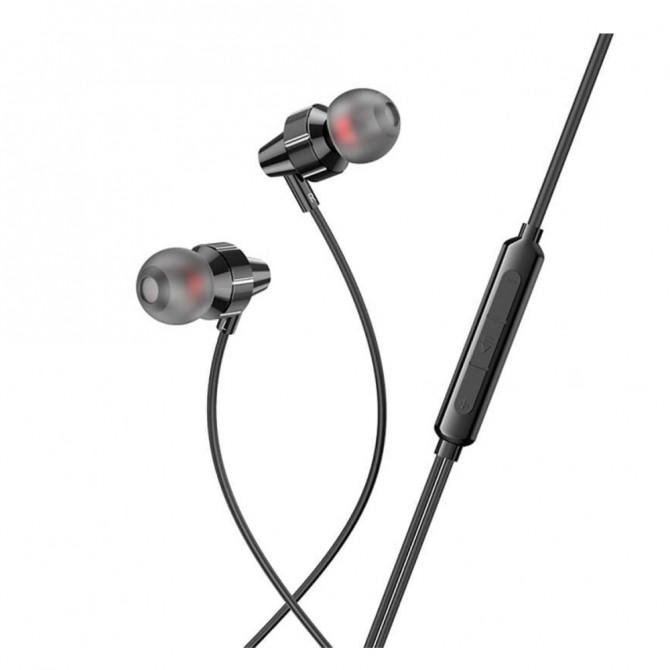 Наушники Hoco M90 Black + mic + button call answering-1