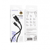 Кабель Borofone BX111 Type-C to Type-C 60W Black 1m