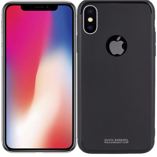 Чехол Santa Barbara Polo & Racquet Club Rainbow для iPhone X Black