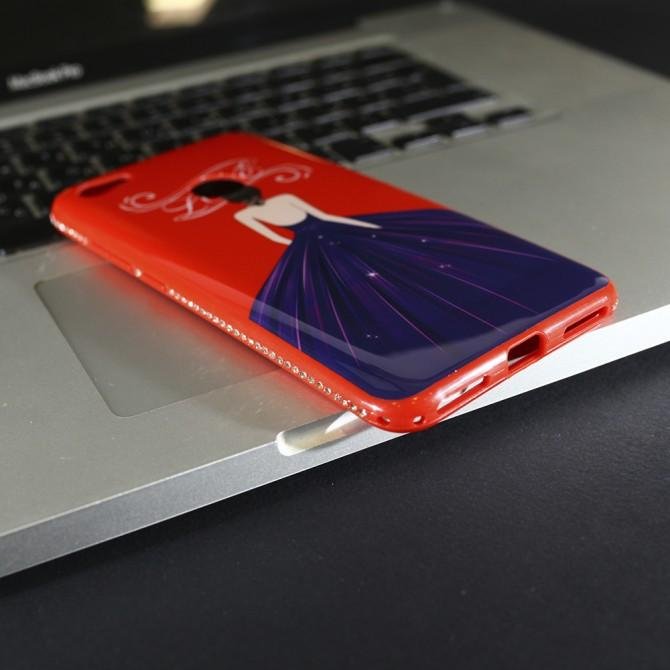 Чохол TPU Magic Girl зі стразами для Xiaomi Redmi Note 5A Prime / Redmi Y1 (Червоний / Кохання)-4