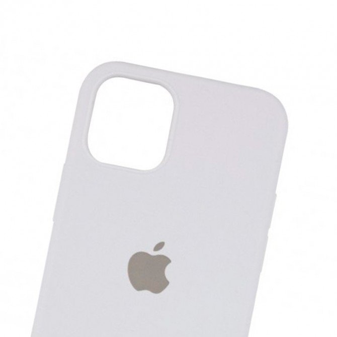 Оригинальный силиконовый чехол для iPhone 13 Pro Max Белый FULL-2