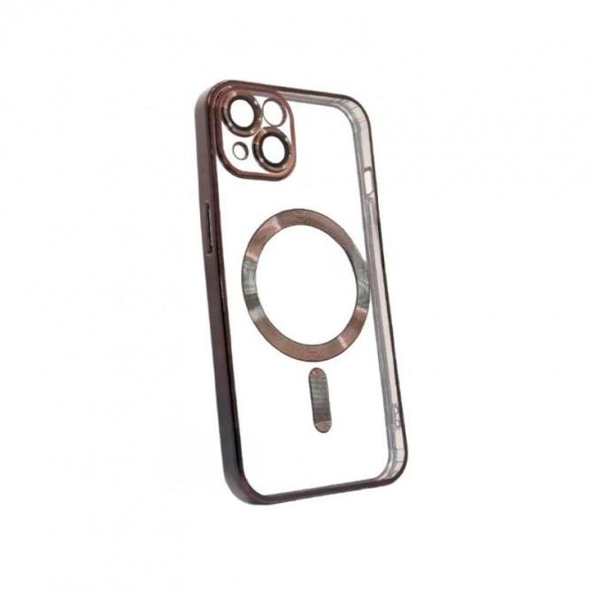 Силиконовый чехол SHINING with MagSafe для iPhone 12 Темно Серый