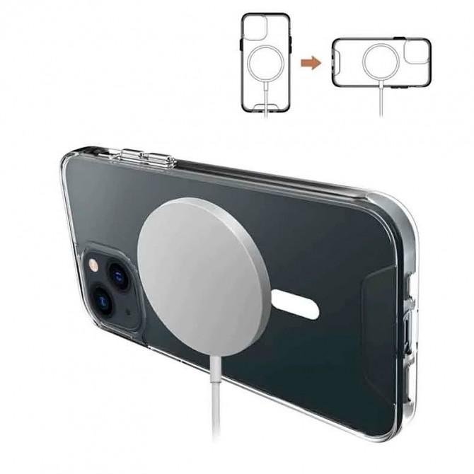 Чехол силиконовый MagSafe для Apple iPhone 14 Прозрачный-2