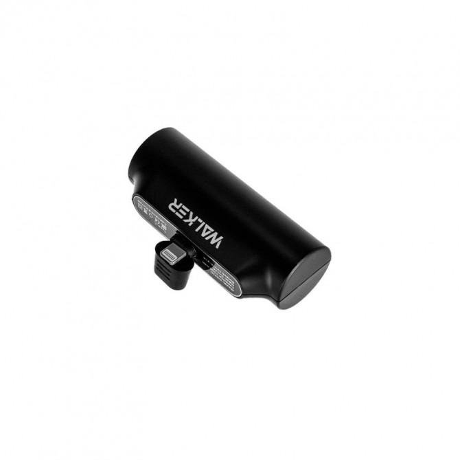 Повербанк WALKER WB-950 5000mAh 2.1A Lightning-IN/ Lightning-OUT Black