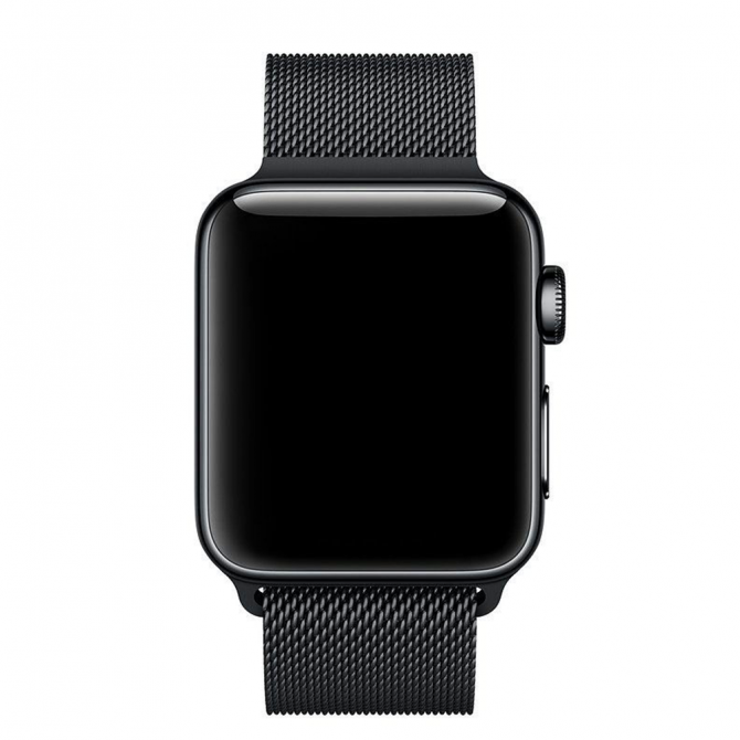 Ремешок для Apple Watch 38/40mm Steel Milanese Loop Dark Gold-3