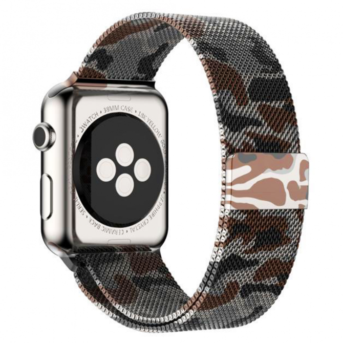 Ремешок для Apple Watch 38/40mm Steel Milanese Loop Camouflage-2