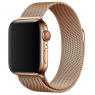 Ремiнець для Apple Watch 42/44mm Steel Milanese Loop Рожеве Золото