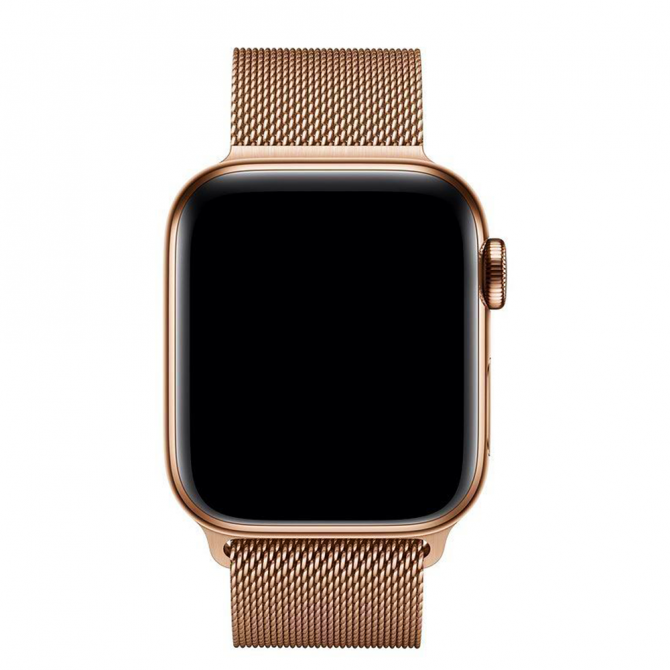 Ремешок для Apple Watch 42/44mm Steel Milanese Loop Rose Gold-3