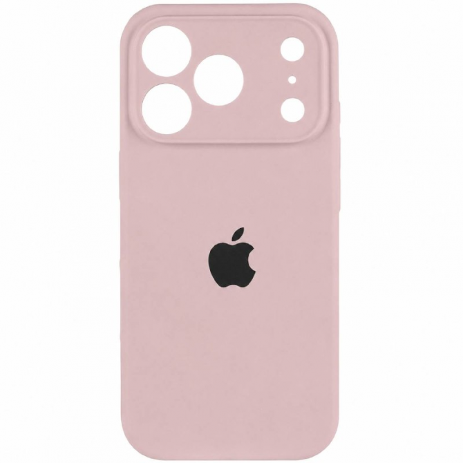 Силіконовий чохол для iPhone 17 Pro Max Chalk Pink FULL