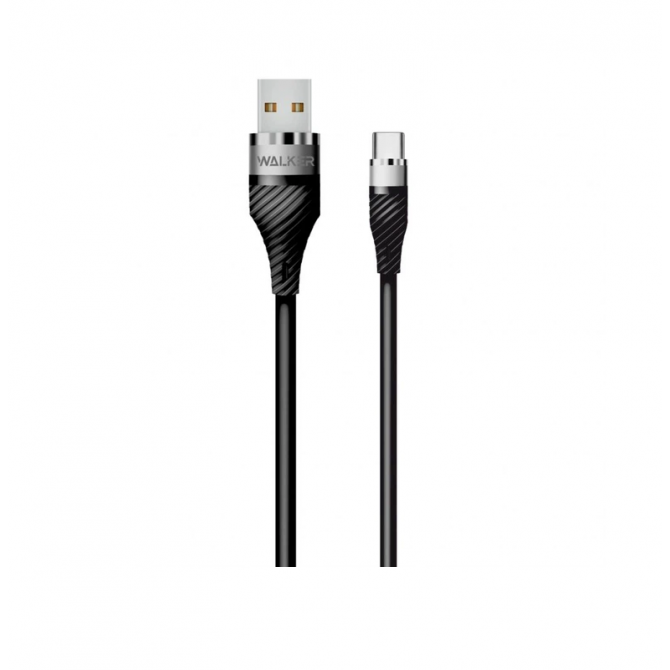 Кабель USB WALKER C735 Type-C Black 2m