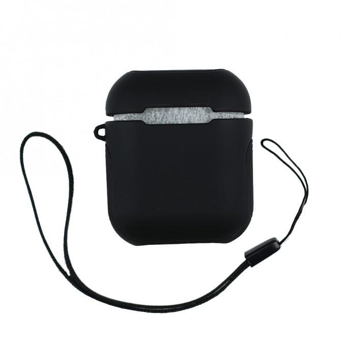 Чехол U-Like PU+PC Protective Case для Airpods Чёрный-1
