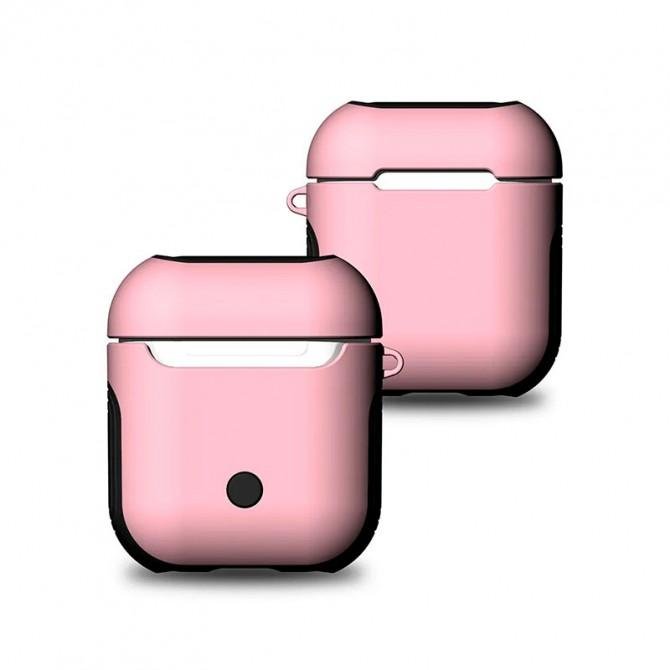 Чехол U-Like PU+PC Protective Case для Airpods Pink