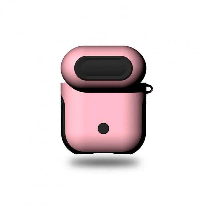 Чехол U-Like PU+PC Protective Case для Airpods Pink-1