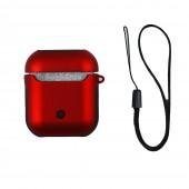 Чехол U-Like PU+PC Protective Case для Airpods Red