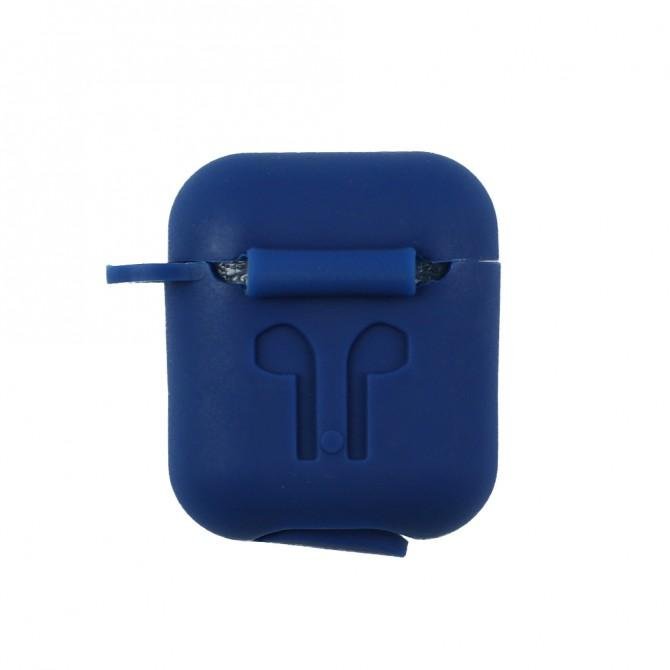 Чохол U-Like Silicone Protective Case для Airpods Глибокий Синій-1