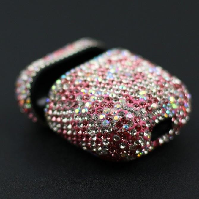 Чохол U-Like Diamond Series Protective Case для Airpods Рожевий-2