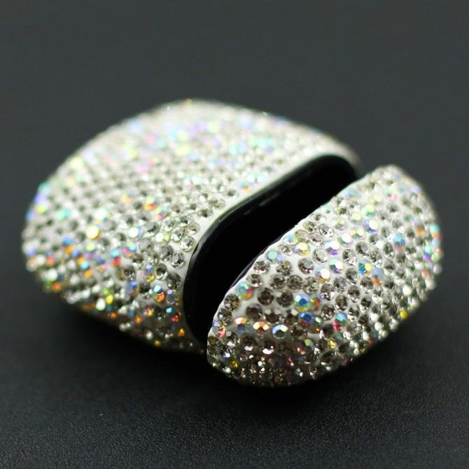 Чехол U-Like Diamond Series Protective Case для Airpods Silver-2