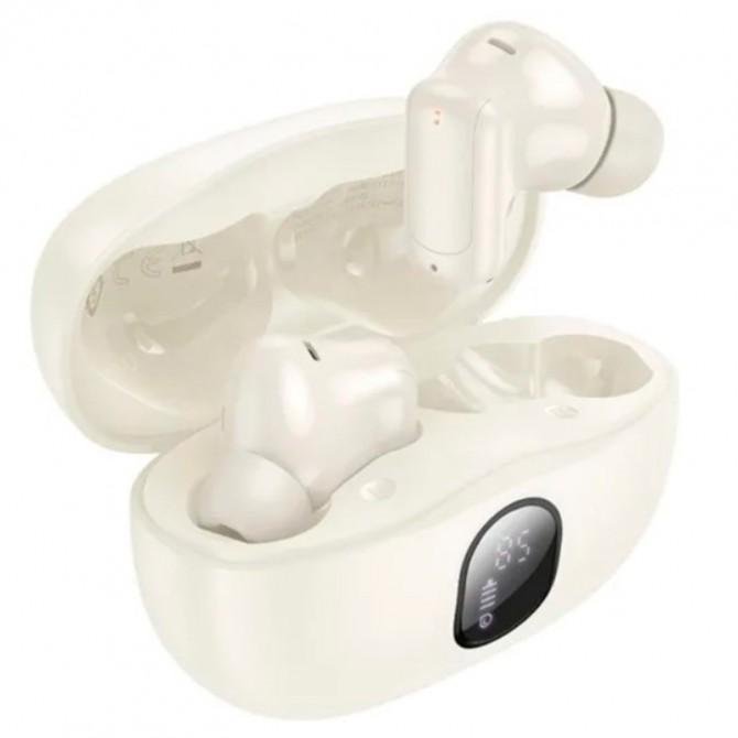 Stereo Bluetooth Навушники Borofone FQ1 Plus Milky White-1