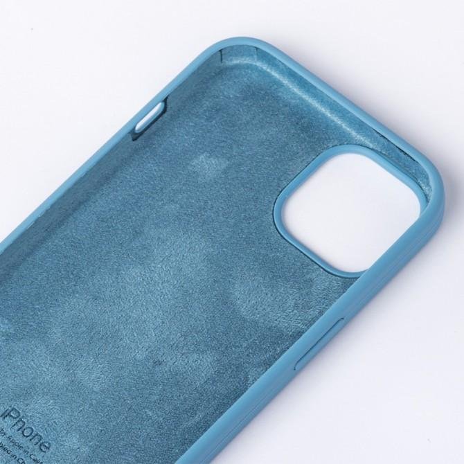 Оригінальний силіконовий чохол для iPhone 12 /12 Pro Небесно Синій-2