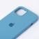 Оригінальний силіконовий чохол для iPhone 12 /12 Pro Небесно Синій