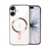 Силиконовый чехол SHINING with MagSafe для iPhone 17 Розовый