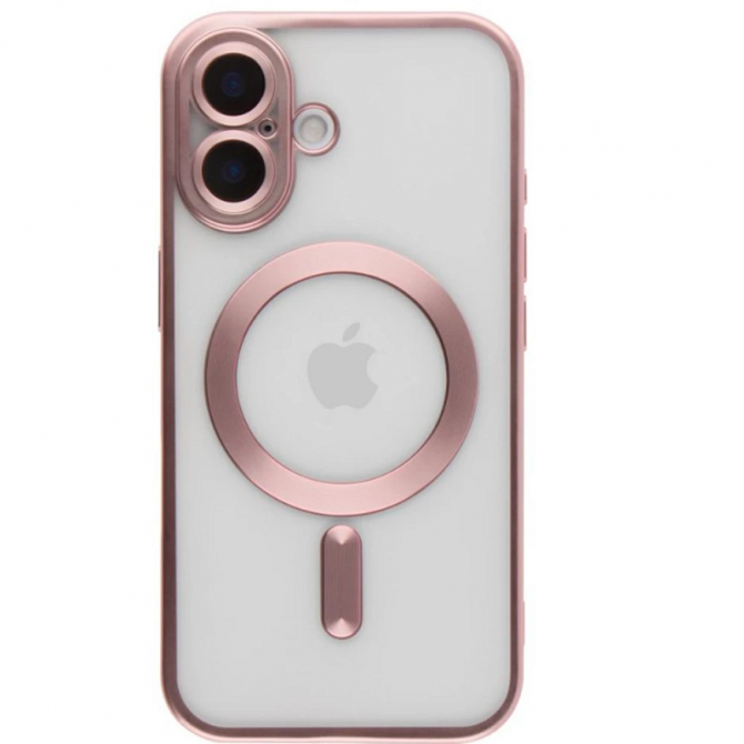 Силиконовый чехол SHINING with MagSafe для iPhone 17 Розовый-1