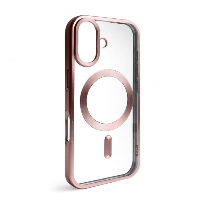 Силиконовый чехол SHINING with MagSafe для iPhone 17 Розовый-1