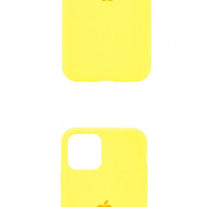 Оригинальный силиконовый чехол для iPhone 12 Pro Max Неоново-Желтый-2