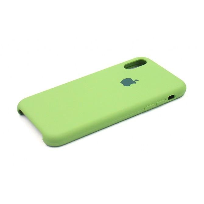Оригинальный силиконовий чехол для iPhone Xs Max Зеленый-1