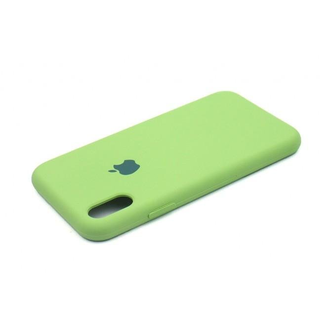Оригинальный силиконовий чехол для iPhone Xs Max Зеленый-2