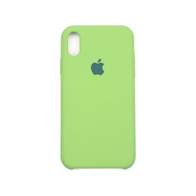 Оригинальный силиконовий чехол для iPhone Xs Max Зеленый-3