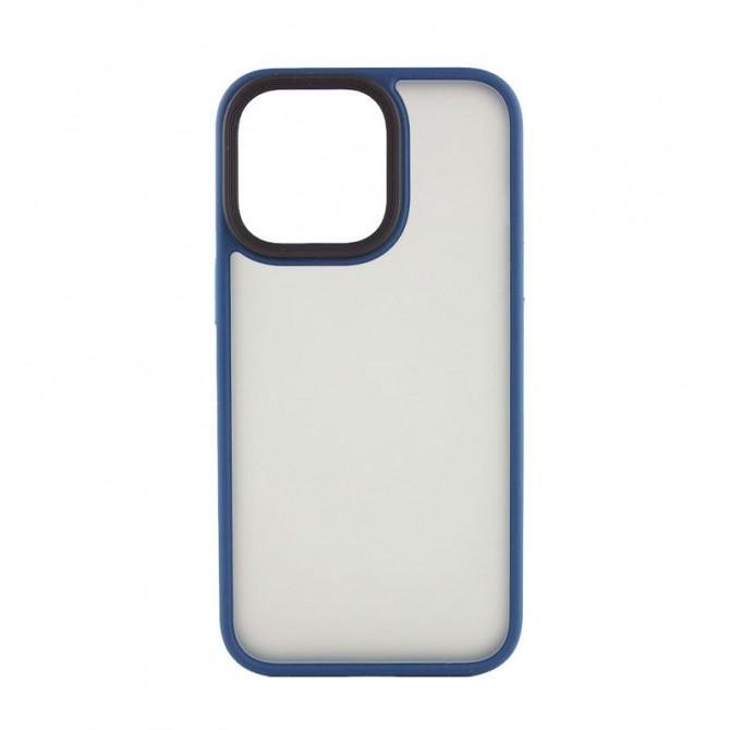 Чехол TPU+PC Metal Buttons для Apple iPhone 14 Pro (6.1") Синий