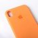 Оригинальный силиконовый чехол для iPhone X/Xs Светло Оранжевый