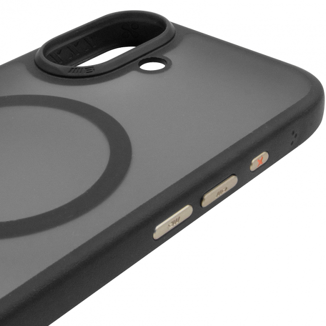 Чохол Matt Magnetic Fit для iPhone 16 Чорний-2