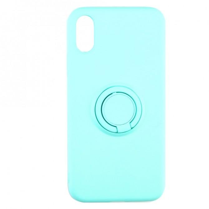 Чохол Ring Color для iPhone X/Xs Бірюзовий-1