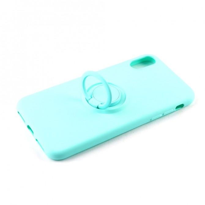Чохол Ring Color для iPhone X/Xs Бірюзовий-3