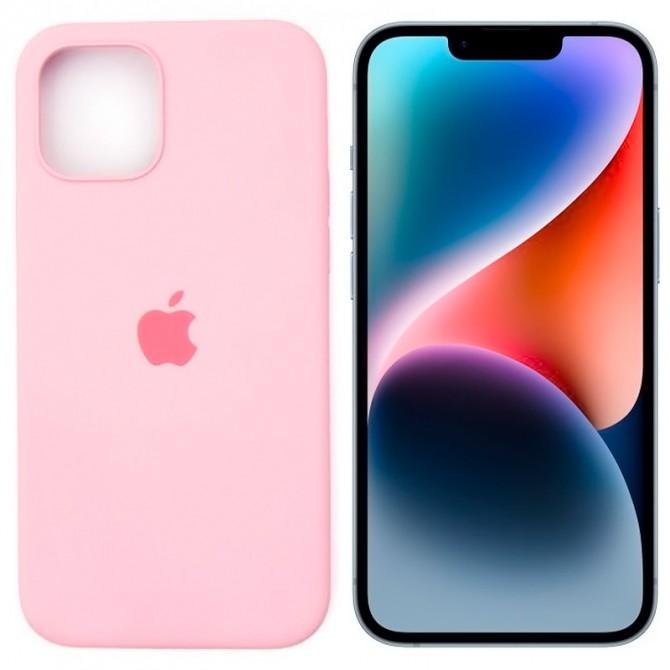 Оригинальный силиконовый чехол для iPhone 14 Plus Pink FULL-2