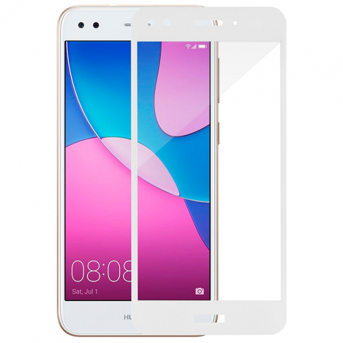 Захисне скло для HUAWEI Nova Lite (2017) (0.3 мм, 2.5D, з білим Silk Screen покриттям)-1
