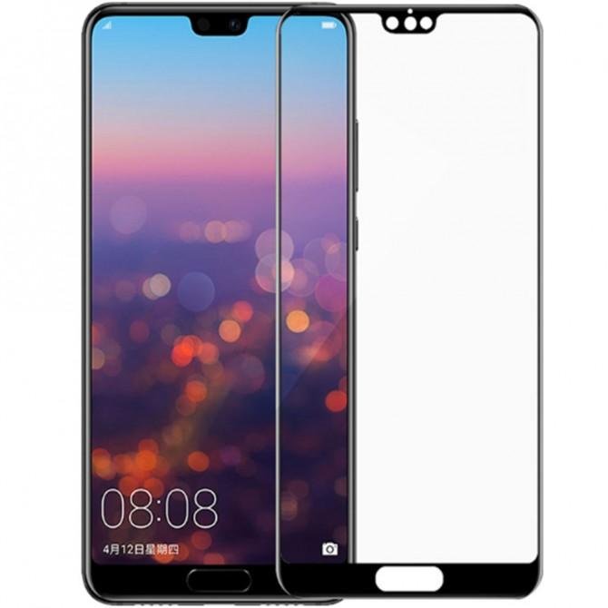 Захисне скло для HUAWEI P20 Pro (0.3 мм, 2.5D, з чорним Silk Screen покриттям)