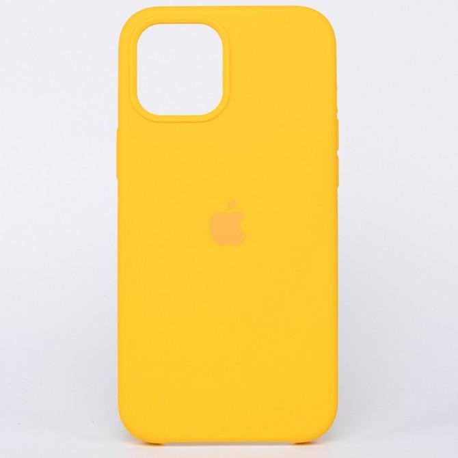 Оригинальный силиконовый чехол для iPhone 11 Ярко Желтый FULL
