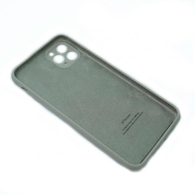 Оригінальний силіконовий чохол для iPhone 11 Pro Max Темно Бежевий FULL (with camera protection)-2