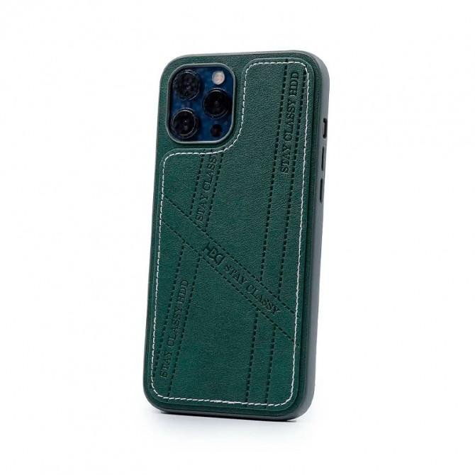 Чехол HDD Nappa для iPhone 13 Темно Зеленый