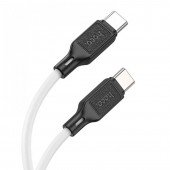 Кабель Hoco X90 Cool PD for Type-C to Type-C 60W/3A White 1m Кабель Hoco X90 Cool PD for Type-C to Type-C 60W/3A White 1m