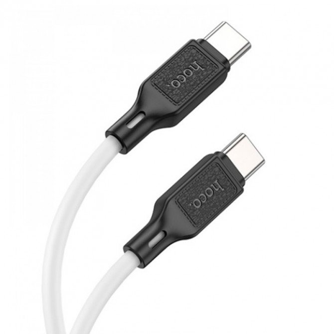Кабель Hoco X90 Cool PD for Type-C to Type-C 60W/3A White 1m