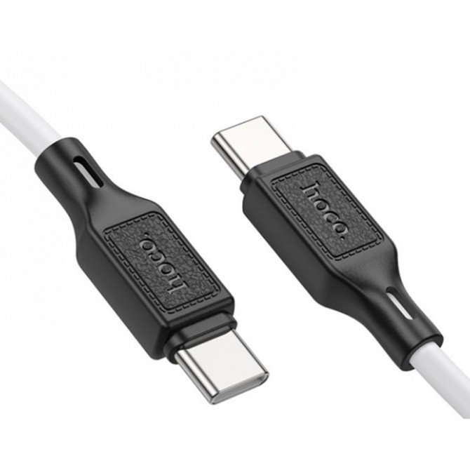 Кабель Hoco X90 Cool PD for Type-C to Type-C 60W/3A White 1m-1