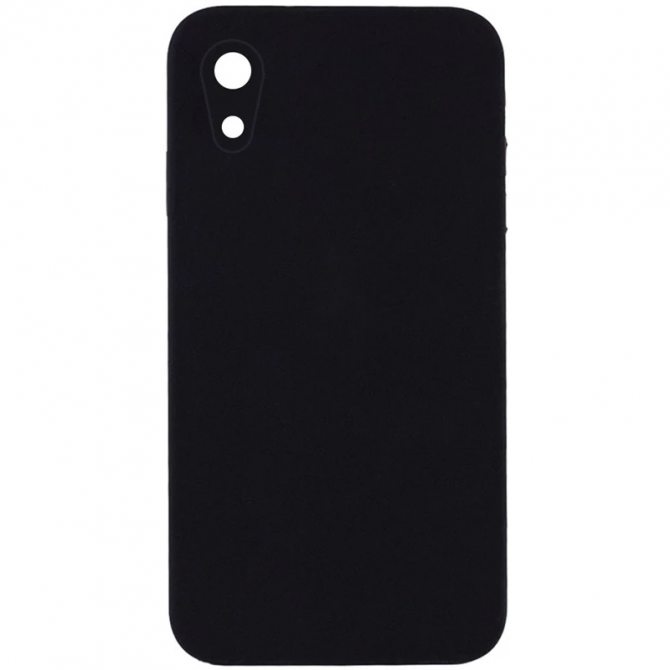 Силіконовий чохол для iPhone XR Black FULL (NO LOGO)